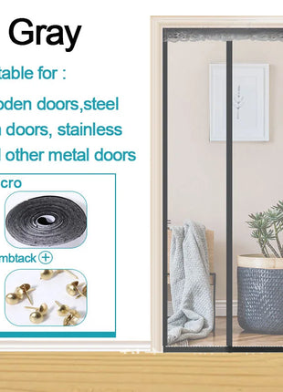 Large Tool-free Magnetic Mosquito Net Summer Anti Bug Fly Door Curtains Mesh Auto Closing Door Screen Anti Bug Fly Door Screen