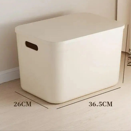 Ins Style Storage Box with Lid Dustproof Cosmetics Clothing Grocery
