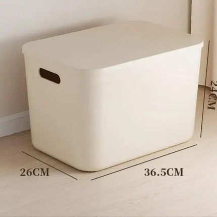 Ins Style Storage Box with Lid Dustproof Cosmetics Clothing Grocery