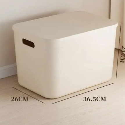 Ins Style Storage Box with Lid Dustproof Cosmetics Clothing Grocery