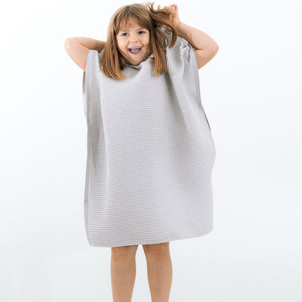 Waffle Fabric Kids' Poncho