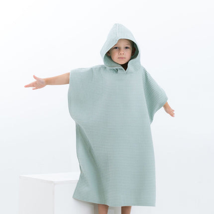 Waffle Fabric Kids' Poncho