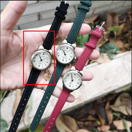 Bronze Kitty Trendy Fashion Numbers Student Watch