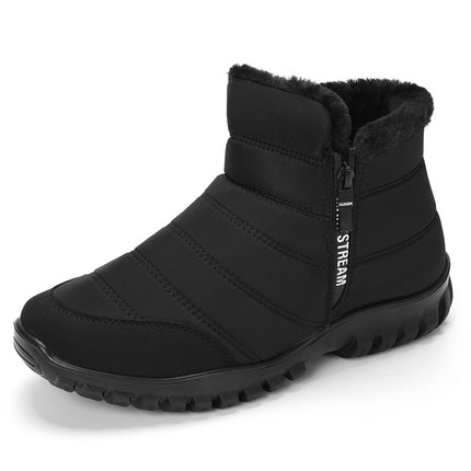 Cross-Border Large Size Winter Thickened And Fleece-Lined Warm Dad Cotton Shoes Waterproof Snow Boots For Elderly Men Large Size Shoes