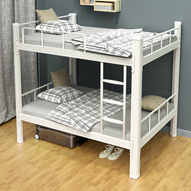 Thickened Upper And Lower Bunk Iron Frame Bed High And Low Bed Construction Site Staff Dormitory Student Bed Double-Layer Profile Bed Presentation Bed