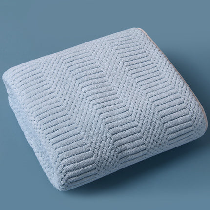 Water-absorbing Quick-drying Striped Coral Fleece Bath Towel