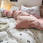 Bow tie / 90cm bed sheet set 150x200