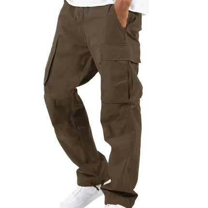 Trade Drawstring Multi-pocket Casual Trousers