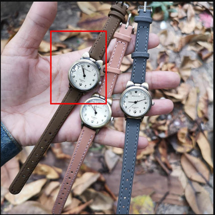 Bronze Kitty Trendy Fashion Numbers Student Watch