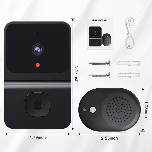 New Smart Doorbell Low Power Wireless Video Doorbell Intercom Mobile Phone Monitoring Wifi Doorbell Ding Dong Set