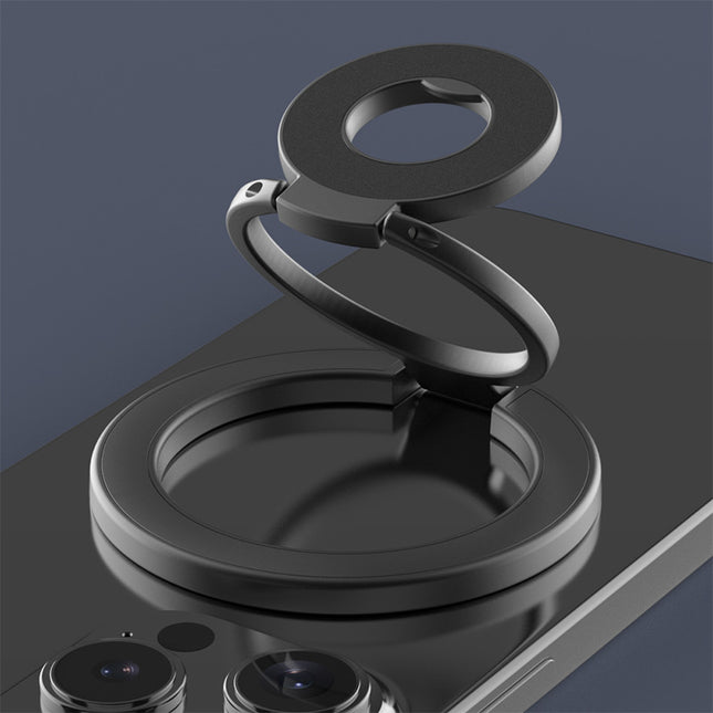 Double Ring Magnetic Phone Holder Strong Magnetic Force Fastened Ring