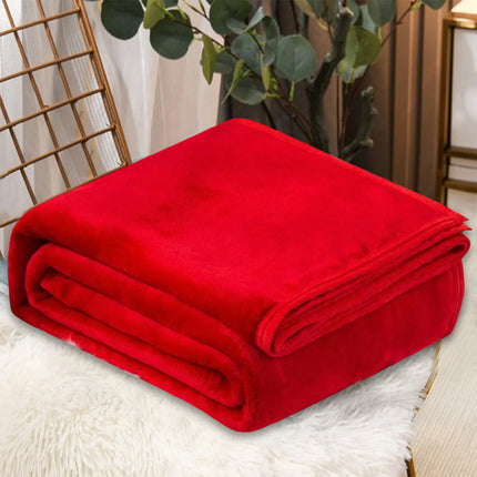 Blankets Single Twin Blanket For Bed, Full Size Fleece Throw Blanket, Warm