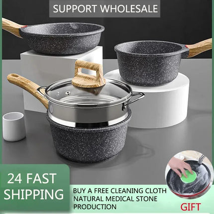 Frying Pans Wok Milk Pot Non Stick Pot Baby Food Cooking Pots Snow Pan Porridge Korean Kitchen