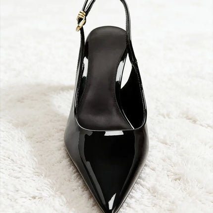Luxury Metal Ankle Strap Buckle Brand Designer Shoes Cozy Commuter Office Shoe
