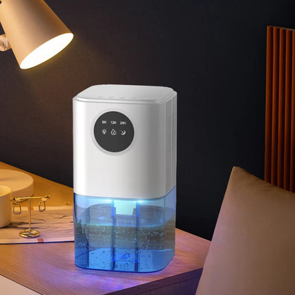 Small Dehumidifier Home Air Dyer Large Capacity Indoor Moisture Remover Bedroom Office Silent Air Purification 1.7L Dehumidifier