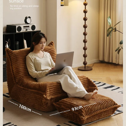 Lazy Person Sofa Can Lie And Sleep Caterpillar Sofa Balcony Tatami Net Red Bedroom Living Room Single Leisure Sofa