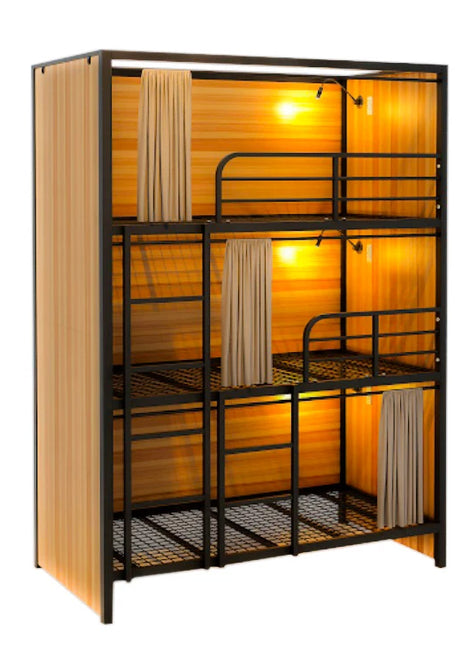 bunk bed bunk 3 layer three-story beds for college bedrooms children hotel pod