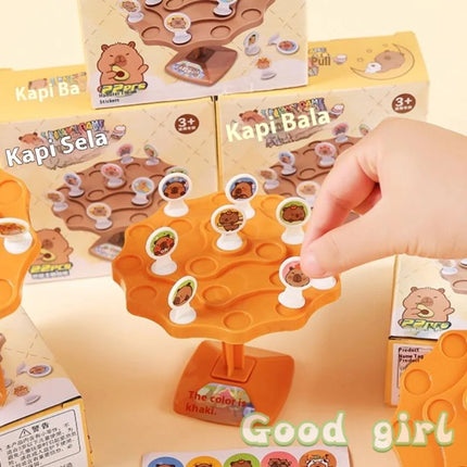 1 Set Parent-child Lnteractive Children's Mindfulness Thinking Training Board Game Puzzle Kapibala Balance Tree Toy