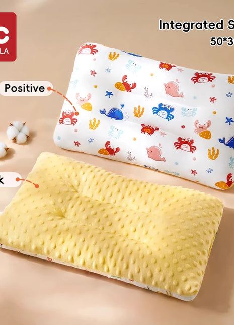 AIBEDILA Infant Pillows Cartoon Printed Pattern Children Sleeping Pillow Kindergarten Cotton Pillow Baby Room Decor Stereotyped