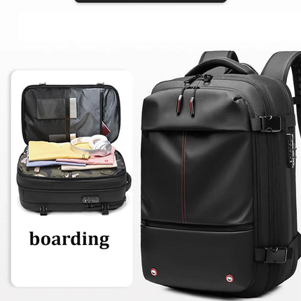 Travel Men 17 inch Laptop Backpack vacuum compression