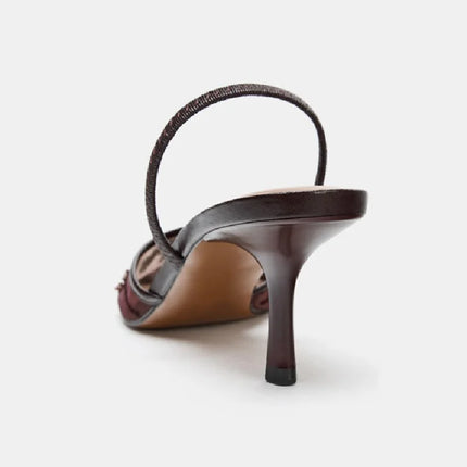 Heels for ladies Elegant String Bead pumps Summer Luxury Designer Shoe