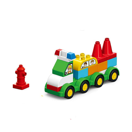 140Pcs Large Particles Duploed Cars Educational Bricks Kids Toys