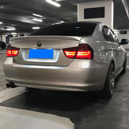 e90 Real Carbon Fiber Rear Trunk Spoiler for BMW e90 3 Series 320i 320d Dedicated Tail Modified Ducktail Lip Wing 2005-2011
