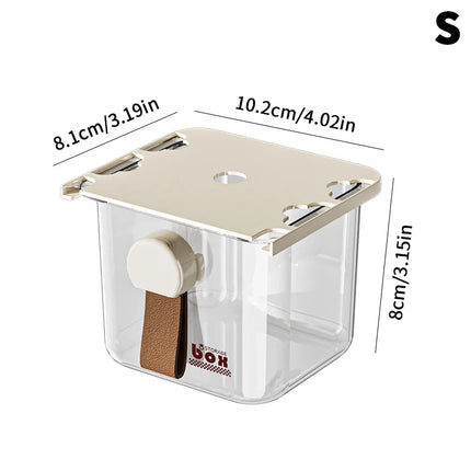 1/2Pc Drawer Style Storage Box Under The Mirror Cabinet Transparent Bathroom Kitchen Office Sundries Case Pull-Out Storage Shelf