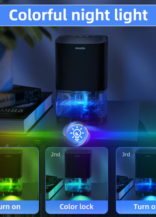 1pc 1000ml Portable Dehumidifier for Home Office and RV Eliminate Damp Mold and Moisture Easy to Use and Energy Efficient