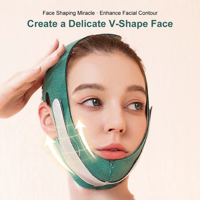 Face-lift with Sleep Face V Shaper Facial Slimming Bandage Relaxation