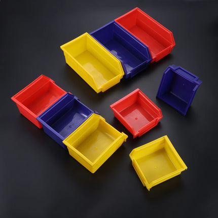 ABS Stackable Storage Bins Organizer Tool Box Containers Stacking Garage Pegboard Bin Hanging Basket Component Storage Box 1pc