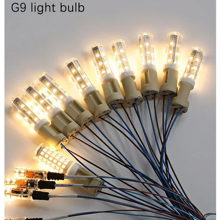 Gold ceiling light chandelier modern hotel bedroom dining room living room home interior glossy Led luxury chandelier