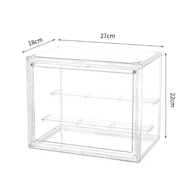 1pc Three Layer Transparent Display Rack Transparent Ladder Handmade Anime Car Model Blind Box Storage Box Jewelry Sorting Box