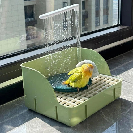 With Automatic Circulation Parrot Shower Basin Bago Bird Shower With Multiple Faucets Large Shower Basin Detachable Bird Bathtub