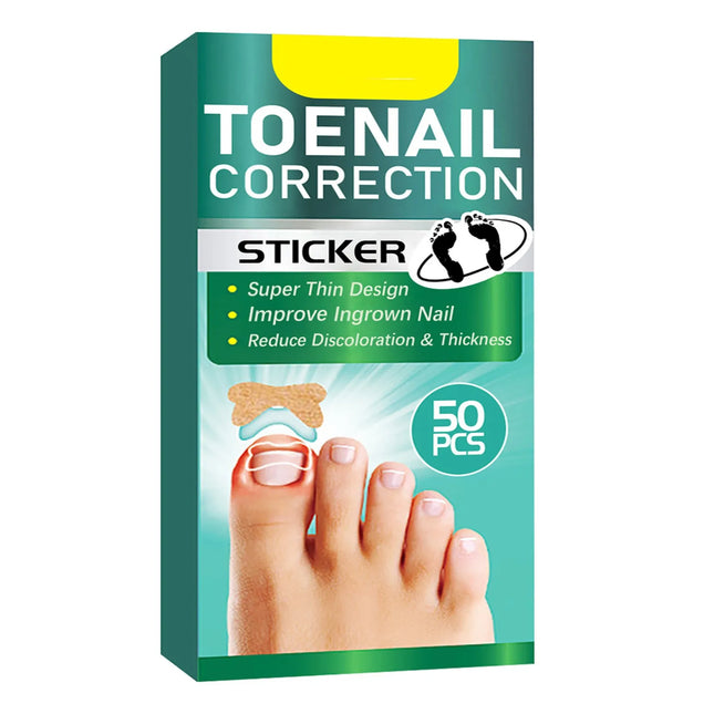 Ingrown Toenail Correction Stickers Hands And Feet Soft Nail Inlaid Nail Thickening Bright Nail Furrow Gray Nail Care Patch 50pc