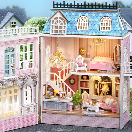 Wooden Doll Houses Mini Assembly Handmade Small House Creative Scene