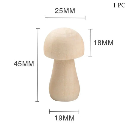 Wooden Mushroom Natural Wood Mushroom DIY Crafts Painting