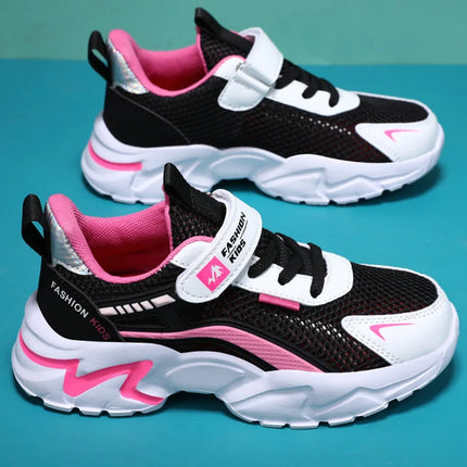 Girls Sneakers Fashion Non-Slip Casual Flat Running Shoes Breathable