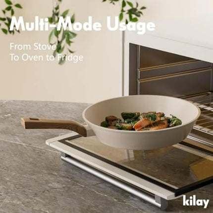 23 Pcs Pots and Pans Set, Nonstick Cookware Sets