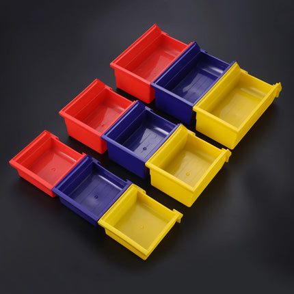 ABS Stackable Storage Bins Organizer Tool Box Containers Stacking Garage Pegboard Bin Hanging Basket Component Storage Box 1pc