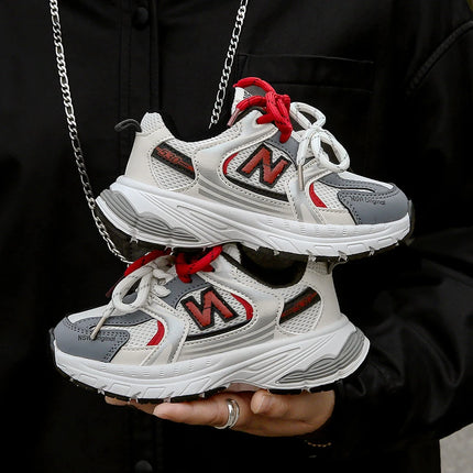 Todder Boys Mesh Shoes for Spring Autumn Children Causal Sneaker White Kid boy and girl outdoor shoes Color Mixed Student Shoes