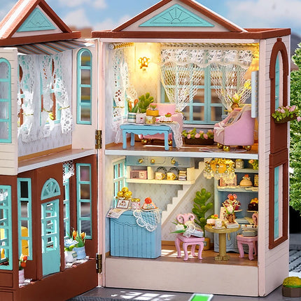 Wooden Doll Houses Mini Assembly Handmade Small House Creative Scene