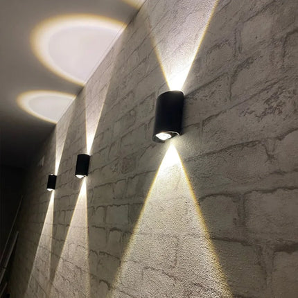 Aluminum LED Wall Lamp Waterproof IP65 Outdoor Garden Lights 8W 12W Interior Wall Light for Bedroom Living Room Stairs Lighting