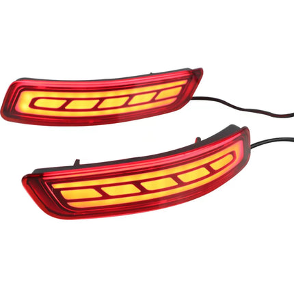 2Pcs LED Rear Bumper Reflector Lamp Driving Warning Light Brake Stop Light Turn Signal Light For Toyota Corolla Altis 2014-2018