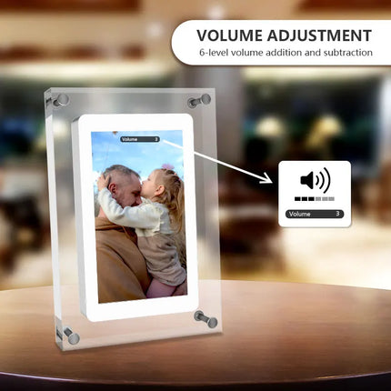 5inch Acrylic Picture Motion Frame Cuttest Gift -4G Memory Volume button/ Speaker Inside / Type C Cable