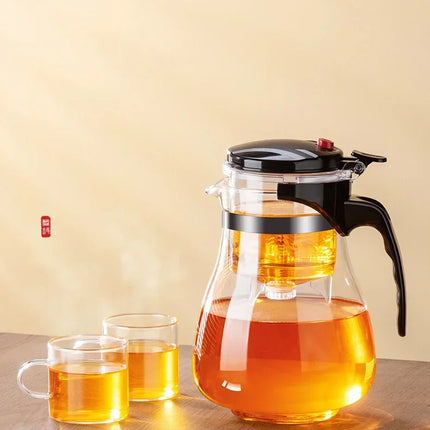 Tea Pot One-button Filtering Tea Separation Kettle Tea Coffee Maker
