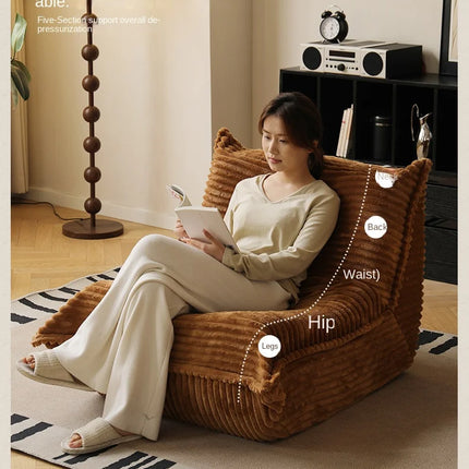 Lazy Person Sofa Can Lie And Sleep Caterpillar Sofa Balcony Tatami Net Red Bedroom Living Room Single Leisure Sofa