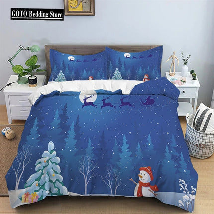 Duvet Set Red Festive Atmosphere Decoration Single/double One Quilt Cover Two Pillowcases