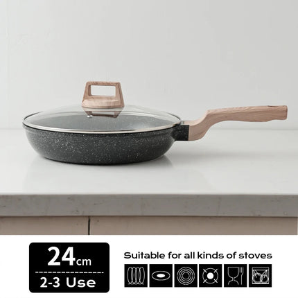 DONNOR Pro Nonstick Frying Pan Induction Compatible Skillets with Lid Heavy