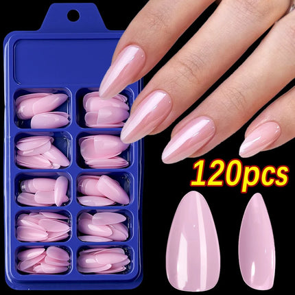 576pcs/Box Colorful Fake Nails Black Red Design